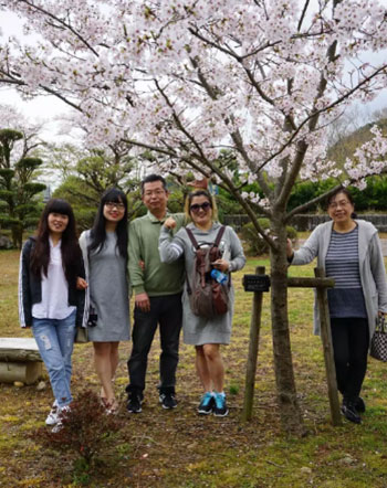 桜の花を楽しみました